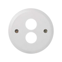 Tapa para toma de altavoz estéreo blanco Simon 88
