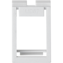 Module for 1 Keystone II RJ45 AMP®, Brand Rex® or Simon® in angled voice and data plates
