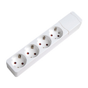 BASE MÚLTIPLE FIJACIÓN APTA PARA PARED 4 TOMAS 16A 250V~ BLANCA SIN CABLE Simon Brico