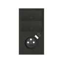 Cover for french socket with USB charger matt white Simon 100