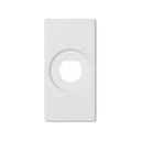 Trim plate for 1 BNC connector for 1 element white Simon K45