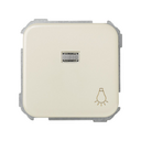 Push-button switch with light symbol 10A 250V~, built-in light and fast terminal connection system ivory Simon 31