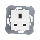 British socket outlet 13A 250V~ with screw terminal connection system