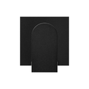 Fibre optic connector cover plate matt black Simon 100