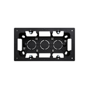 Surface-mount box 2 elements matt black Simon 270