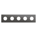 Minimal aesthetic frame for CLEAN Schuko socket outlet for 5 elements titanium Simon 270