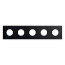 Minimal aesthetic frame for CLEAN Schuko socket outlet for 5 elements matt black Simon 270