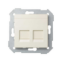 Enjoliveur double informatique avaya ivoire Simon 82 Detail