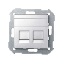 Enjoliveur double informatique avaya aluminium Simon 82 Detail