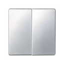Tecla doble para mecanismos de mando aluminio Simon 82