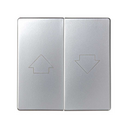 Double rocker for blinds mechanism with security latching aluminium Simon 82