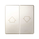 Double rocker for blinds mechanism with security latching champagne Simon 82