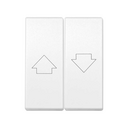 Tecla de 2 módulos para persianas blanco Simon 82