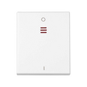 Single rocker for two-pole switch with pilot light and I/O symbol white Simon 82 Centralisations