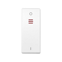 Rocker with half element for two-pole switch with pilot light and I/O symbol white Simon 82 Centralisations