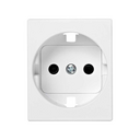 Cover with safety device for German socket outlet white Simon 82 Centralisations