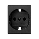 Cover with safety device for German socket outlet graphite Simon 82 Centralisations