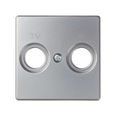 Plaque pour prises inductives R-TV aluminium Simon 82
