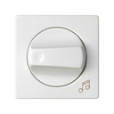 Placa para os reguladores de música ambiente com gravação nota musical branco Simon 82