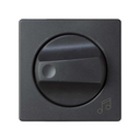 Plate for background music regulators with musical note symbol graphite Simon 82