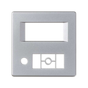 Plate for digital radio with FM tuner from 87.5 to 108 Mhz aluminium Simon 82