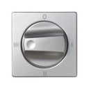 Tapa para conmutador rotativo de 4 posiciones con grabado 0-I-II-III aluminio Simon 82