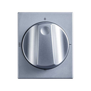 Tapa para interruptor rotativo de 2 módulos aluminio Simon 82
