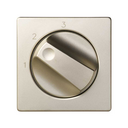 Cover for 2-way rotary switch with 3 positions and 1-2-3 symbol champagne Simon 82