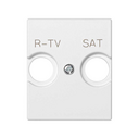 Cover for R/TV+SAT inductive sockets white Simon 82 Centralisations