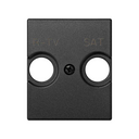 Cover for R/TV+SAT inductive sockets graphite Simon 82 Centralisations