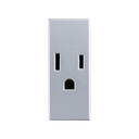 Toma de corriente 2P+T con seguridad 15A 127V~ aluminio Simon 82
