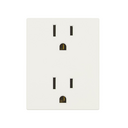Toma de corriente duplex 2P+T con seguridad 15A 127V~ blanco Simon 82