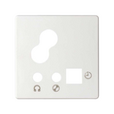 Plate for digital control 1 trunking with input and output for 3.5 mm jack white Simon 82