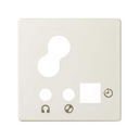 Digital control plate 1 trunking with input and output for 3.5 mm jack ivory Simon 82