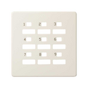 Notification selector plate 9 zones ivory Simon 82