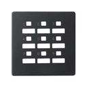 Notification selector plate 9 zones graphite Simon 82