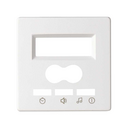 Plate for digital control 2 trunkings with intercom and display white Simon 82