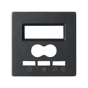 Plate for digital control 2 trunkings with intercom and display graphite Simon 82