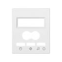 Cover for digital control 2 channels with intercom and display white Simon 82 Centralisations