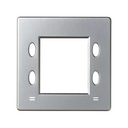 Plate for electronic mechanisms with display aluminium Simon 82