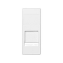 Cover for voice and data flat plate with dust cover for 1 Systimax® RJ45 connector white Simon 82 Centralisations