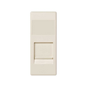 Cover for voice and data flat plate with dust cover for 1 Systimax® RJ45 connector ivory Simon 82 Centralisations