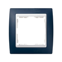 Frame for 1 element navy blue interior white Simon 82