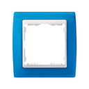 Frame for 1 element blue translucent interior white Simon 82