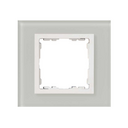 Frame for 1 element natural glass interior white Simon 82 Nature