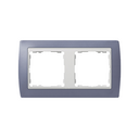 Frame for 2 elements lilac interior white Simon 82