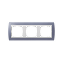 Frame for 3 elements lilac interior white Simon 82