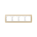 Frame for 4 elements cream interior white Simon 82