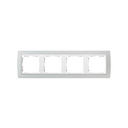 Frame for 4 elements grey interior white Simon 82