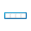 Frame for 4 elements blue translucent interior white Simon 82